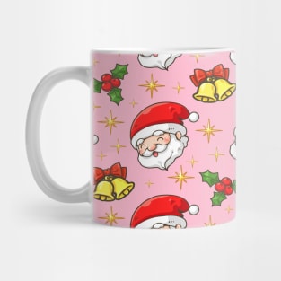 Cute Cheerful Santa Pattern Mug